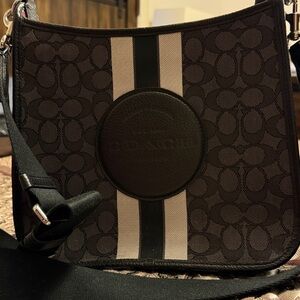 Coach Black and Cream Crossbody Bag